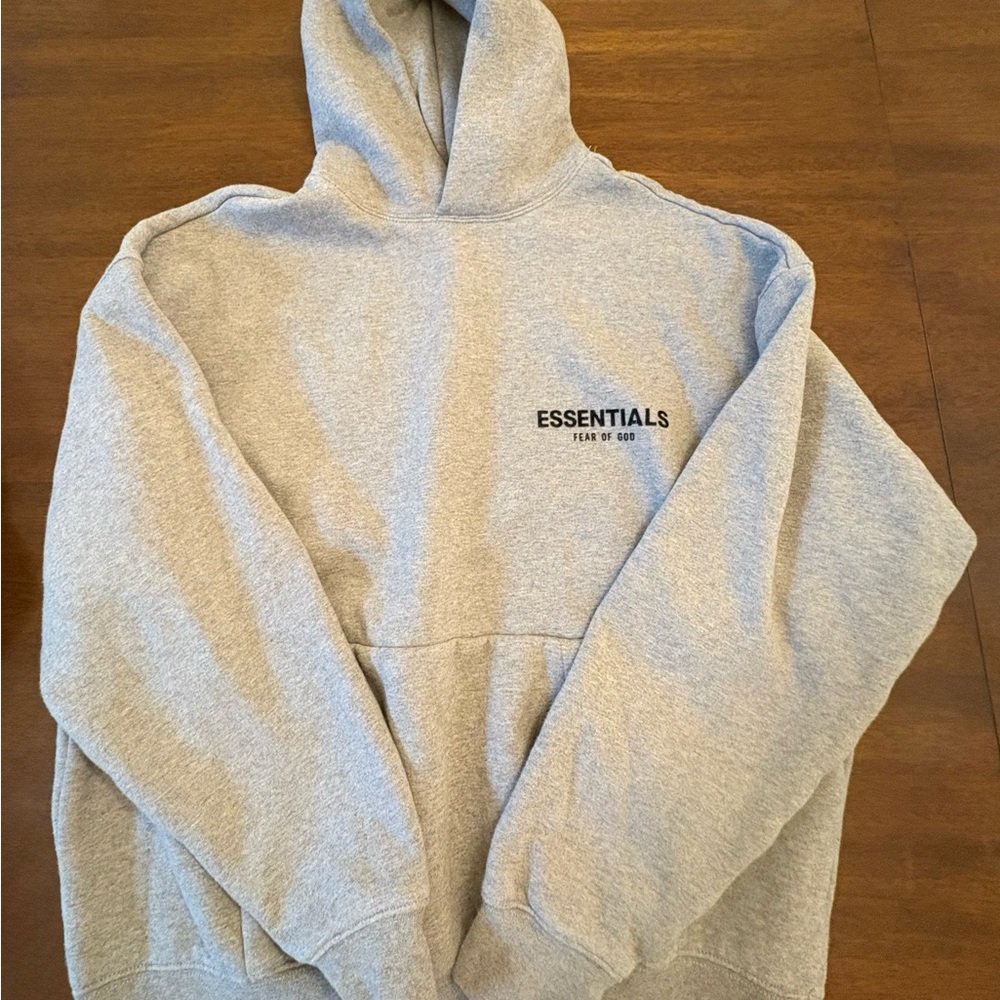 Essentials Men's Light Gray Hoodie